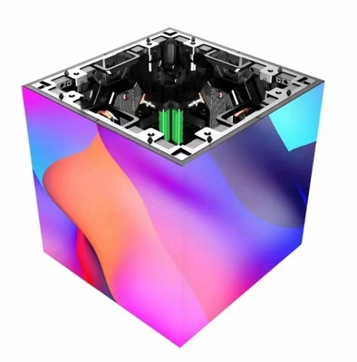 P3.91 Stage Rental LED Display 500x500mm 3840Hz curve cube videomuur